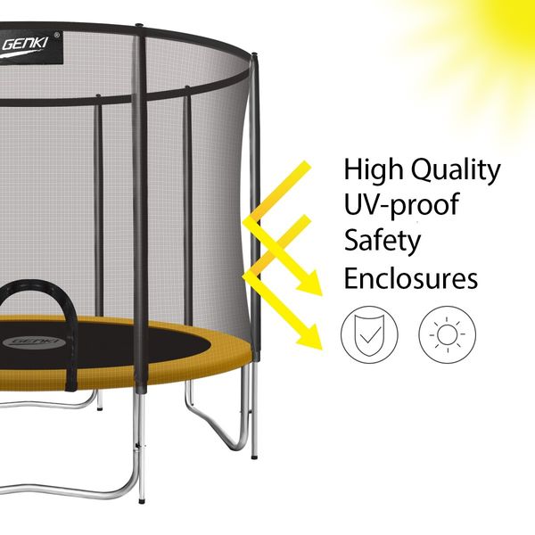 Genki 14ft Trampoline with Safety Enclosure Net