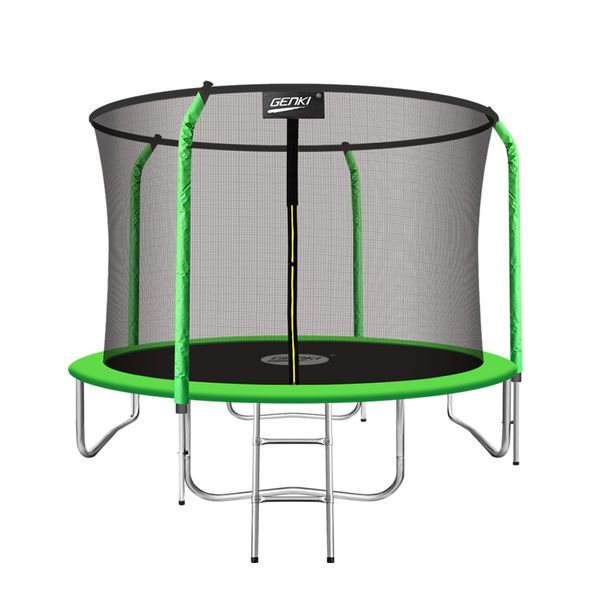 Genki 14FT Trampoline Set with Safety Enclosure Net with Ladder