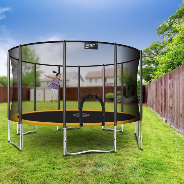 Genki 16ft Trampoline with Safety Enclosure Net