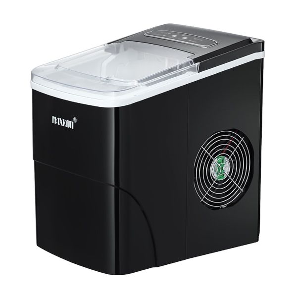 MAXKON Ice Maker Ice Cube Machine 12KG Ice Capacity Black 