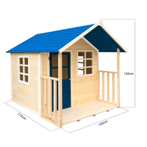 Wooden Kids Cubby House Playhouse