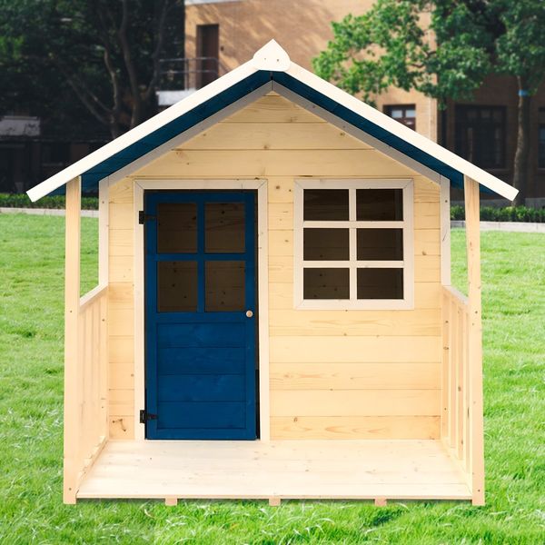 Wooden Kids Cubby House Playhouse