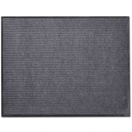 Grey PVC Door Mat 90 x 150 cm