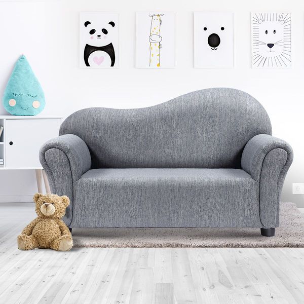 Petscene Pet Sofa Dog Cat Linen Fabric Armchair Puppy Kitten Soft Lounge Couch Double