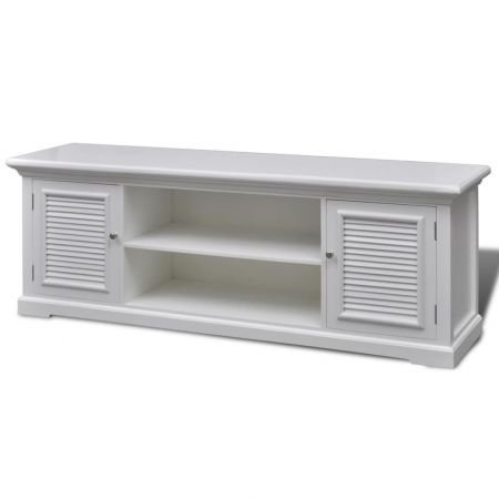 White Wooden TV Stand