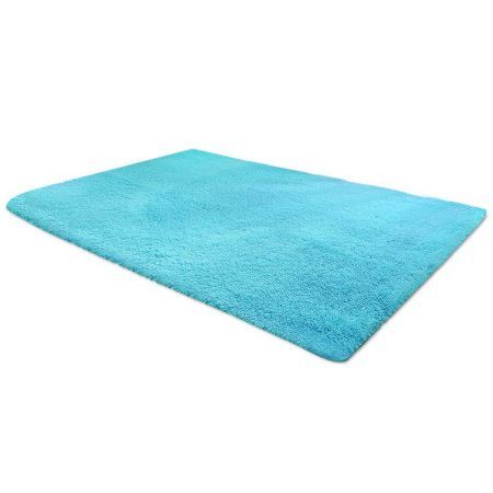 Artiss Shaggy Rug 200x230cm Turquoise