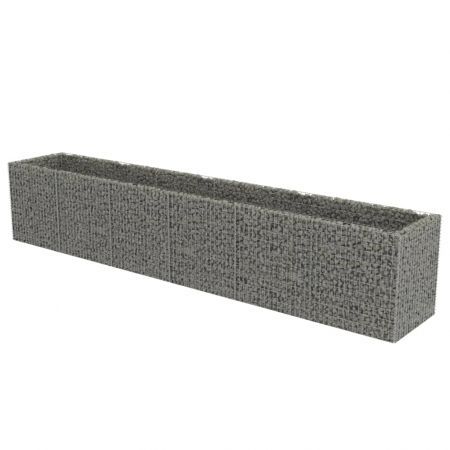 Gabion Planter Galvanised Steel 540x90x100 cm