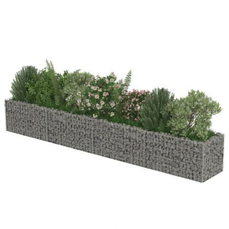 Gabion Planter Galvanised Steel 360x50x50 cm