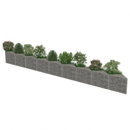 Gabion Wall Galvanised Steel 630x30x50 cm