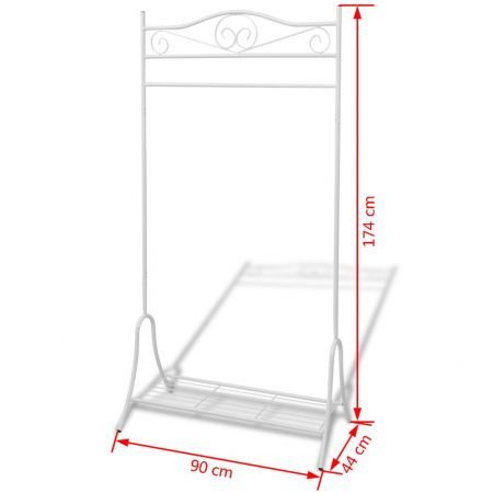 Clothing Rack White Steel