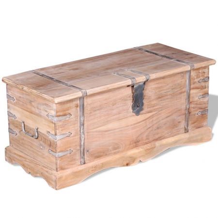 Storage Chest Solid Acacia Wood