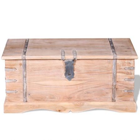 Storage Chest Solid Acacia Wood