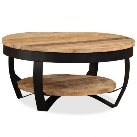 Coffee Table 65 cm Solid Rough Mango Wood