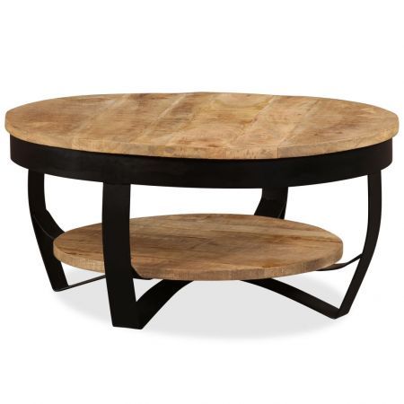 Coffee Table 65 cm Solid Rough Mango Wood