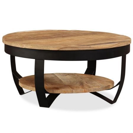 Coffee Table 65 cm Solid Rough Mango Wood