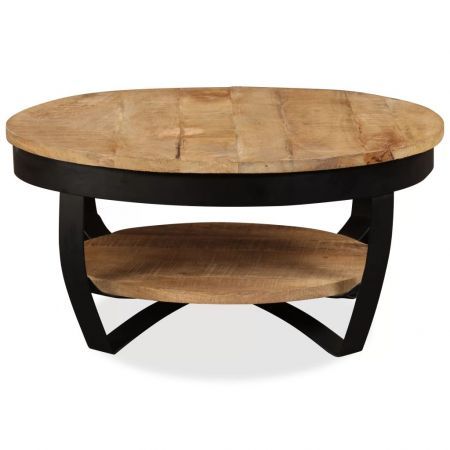 Coffee Table 65 cm Solid Rough Mango Wood