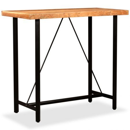 Bar Table 120x60x107 cm Solid Sheesham Wood