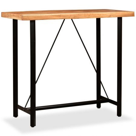 Bar Table 120x60x107 cm Solid Sheesham Wood