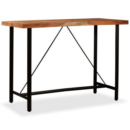 Bar Table 150x70x107 cm Solid Sheesham Wood