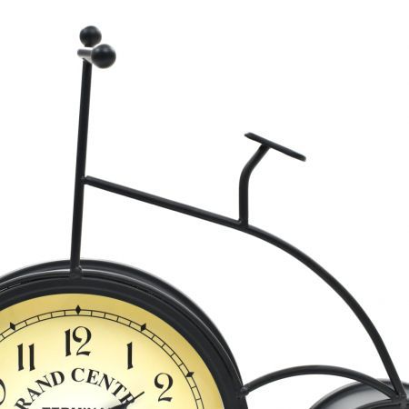 Garden Wall Clock with Thermometer Bicycle Vintage