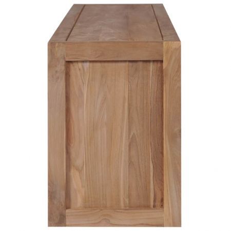 TV Cabinet Solid Teak Wood with Natural Finish 120x30x40 cm