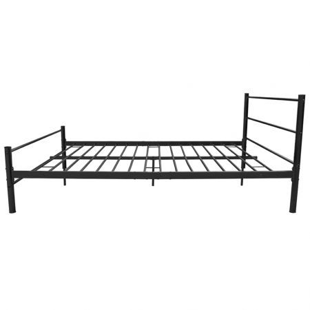 Bed Frame Black Metal Double Size