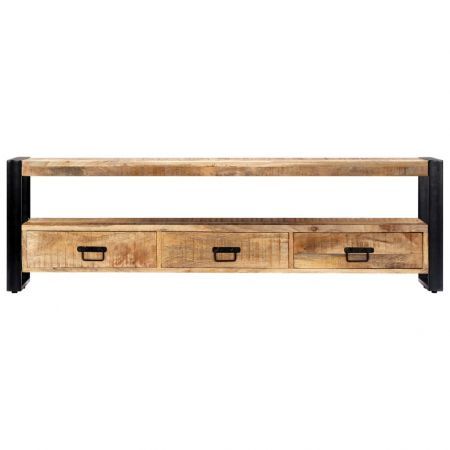 TV Cabinet 150x30x45 cm Solid Mango Wood