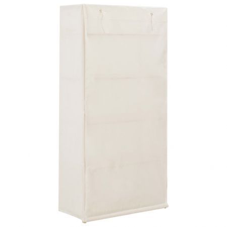 Wardrobe White 79x40x170 cm Fabric