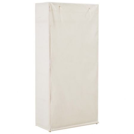 Wardrobe White 79x40x170 cm Fabric