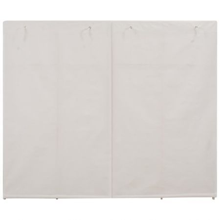 Wardrobe White 200x40x170 cm Fabric