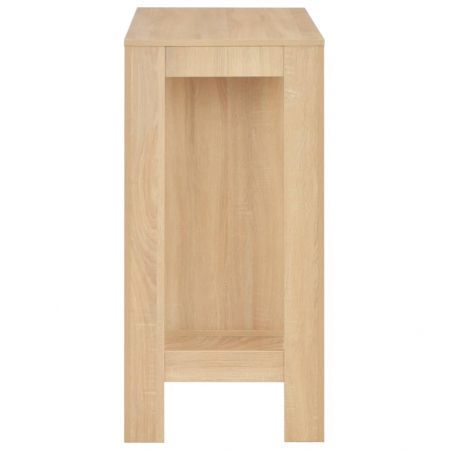 Bar Table with Shelf Oak 110x50x103 cm