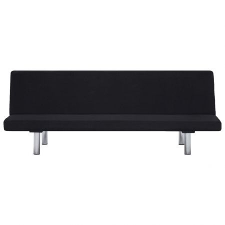 Sofa Bed Black Polyester