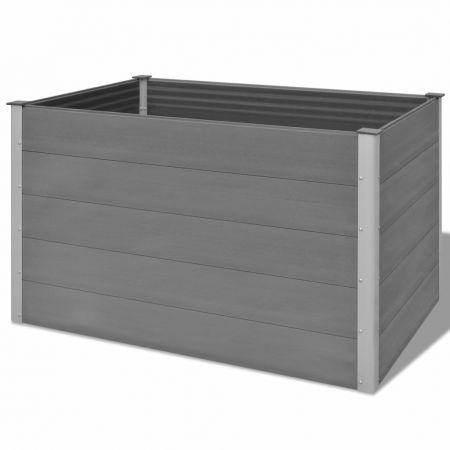 Garden Planter WPC 150x100x91 cm Grey