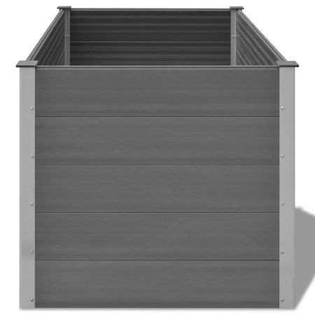 Garden Planter WPC 150x100x91 cm Grey