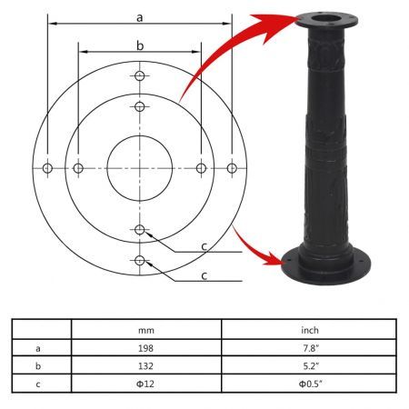 Stand for Garden Hand Water Pump Cast Iron