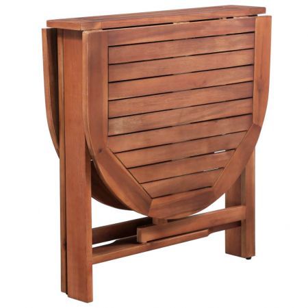 5 Piece Folding Outdoor Dining Set Solid Acacia Wood