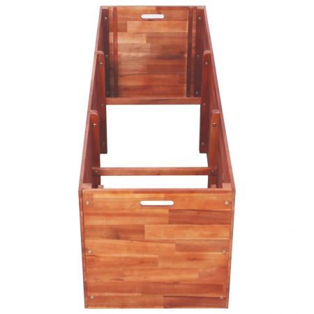 Garden Planter Acacia Wood 150x50x50 cm