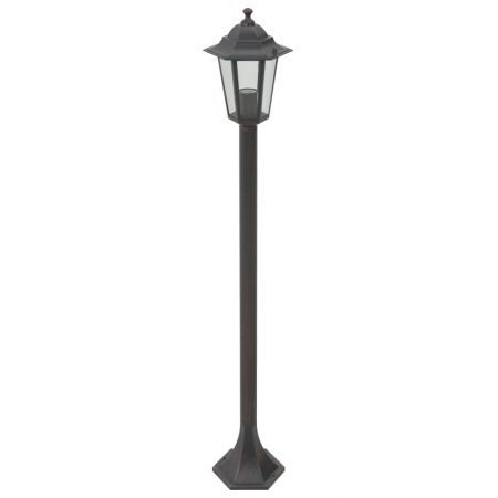 Garden Post Lights 6 pcs E27 110 cm Aluminium Bronze