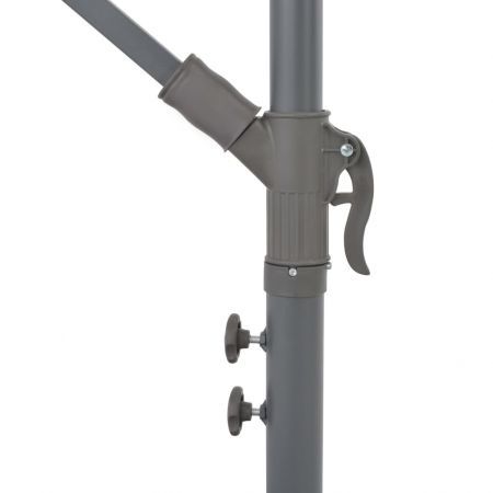 Cantilever Umbrella LED Lights and Steel Pole 300cm Anthracite