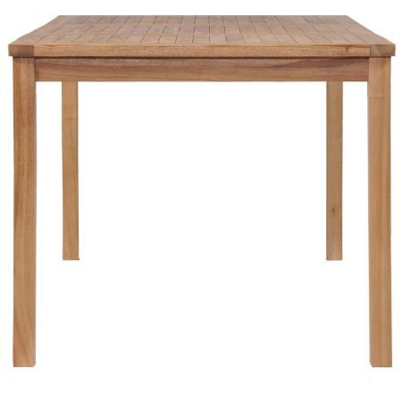 Outdoor Dining Table 150x90x77 cm Solid Teak Wood