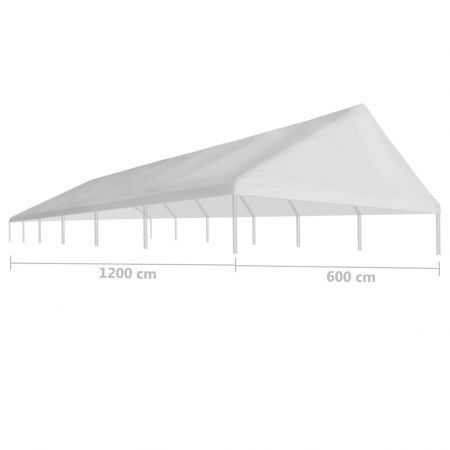 Party Tent Roof 6 x 12 m White