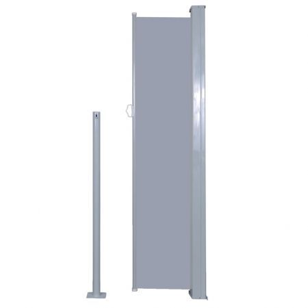 Retractable Side Awning 140 x 300 cm Grey