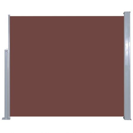 Retractable Side Awning 120 x 300 cm Brown