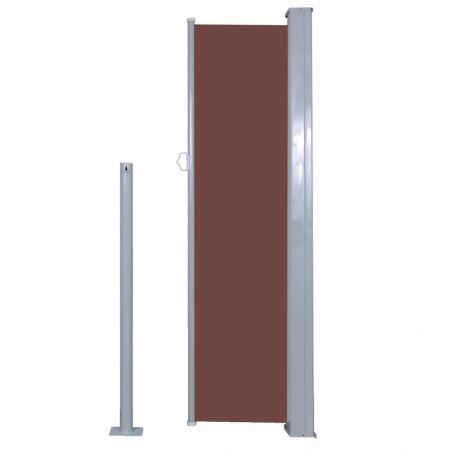 Retractable Side Awning 120 x 300 cm Brown