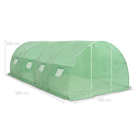 vidaXL Greenhouse 18 cubic metre 600x300x200 cm