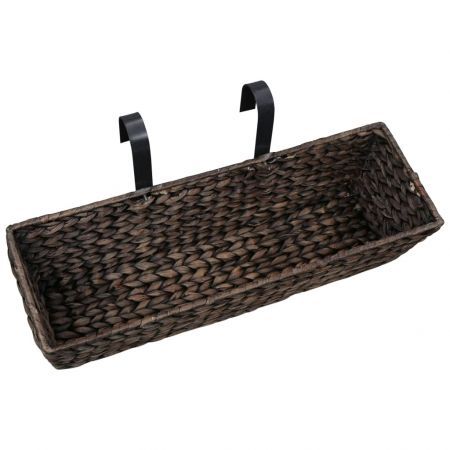 Garden Planters 2 pcs Water Hyacinth Brown