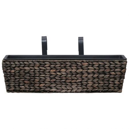 Garden Planters 2 pcs Water Hyacinth Brown