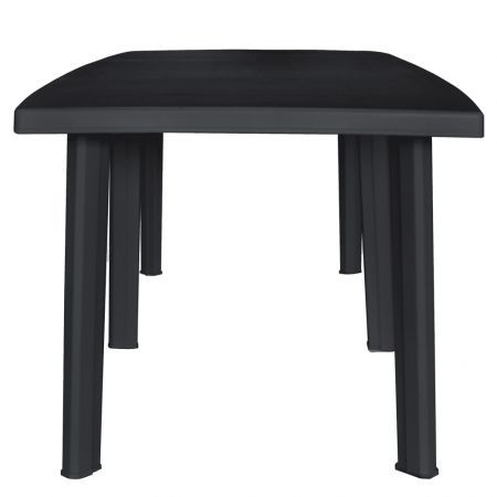 Garden Table Anthracite 210x96x72 cm Plastic