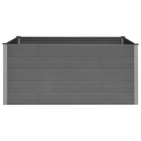 Garden Planter Grey 200x100x91 cm WPC