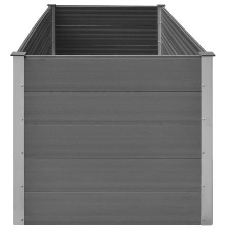 Garden Planter Grey 200x100x91 cm WPC